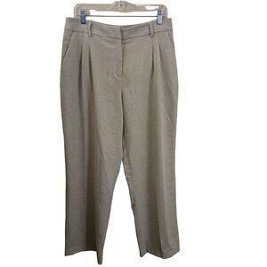 House Of Harlow 1960 Pale Celery Green Textured Pleated Dress Pants Size 12